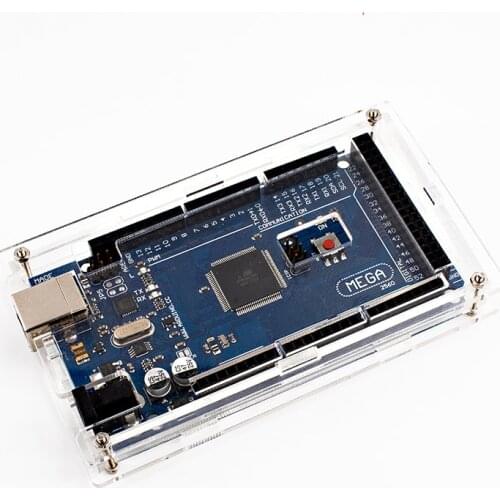 Enclosure Transparent Gloss Acrylic Box Compatible for arduino Mega 2560 R3 Case without the board