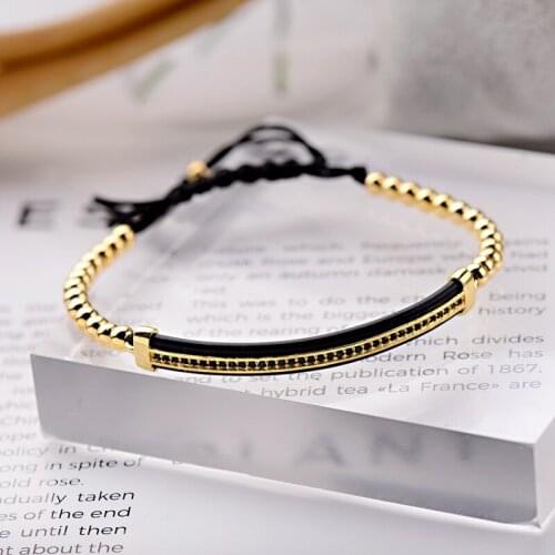 Luxury Micro Pave Long Tube Bracelets For Mens Fashion Women Brading Beaded Bracelet Homme Jewelry Gift