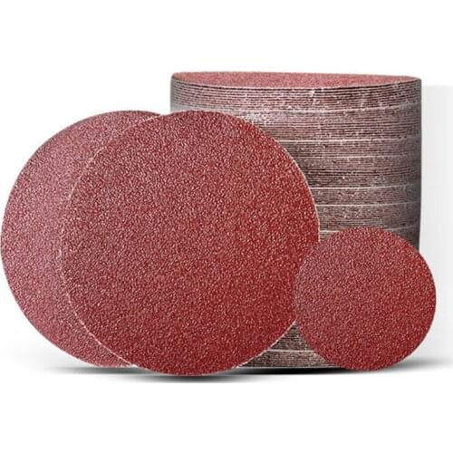 100pcs 5mm 175mm Self-adhesive Round Sandpaper Disk Sand Sheets Grit 60-1000 Hook and Loop Sanding Disc Polish Paste Tool E12057