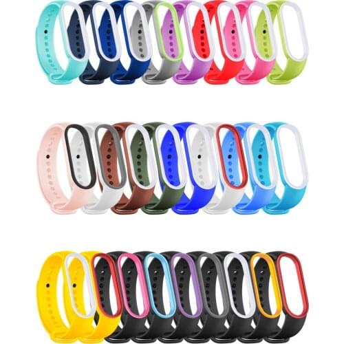 For xiaomi miband 5 replacement Silicone soft TPU Strap for Mi Band 5 Bracelet WristBand Strap Mi band 5 sport bracelet strap