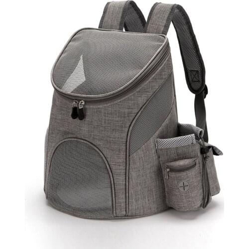 Outdoor Dog Carrier Bag Breathable Mesh Bag Dog Backpack Foldable Large Capacity Cat Carrying Bags Portable Travel Pet Carrier