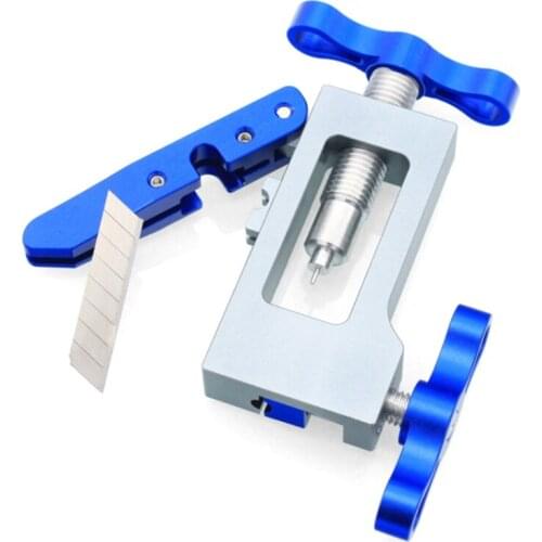 Bicycle Needle Driver Hydraulic Hose Bike Chain Removal Tool MTB Bike Disc Brake Connector Insert Install Tool Blue