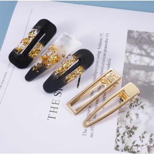 15style choose Crystal Epoxy Accessories Hair Clip Hair Accessories Handmade Hair Accessories Decorative Duckbill Clip Word Clip