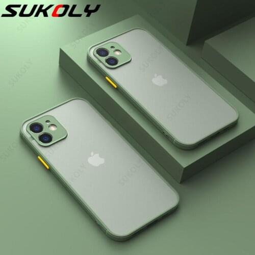 Camera Lens Protection Bumper Phone Case on For iPhone 11 12 Pro Max XR XS MAX SE 2020 X 8 7 Plus Soft Silicone +PC Back Cover