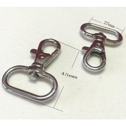 1" Wide Strap Trigger Snap Hooks Nickel Plated