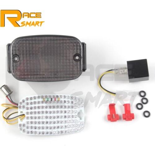 1 Set Motorcycle LED Turn Signals Brake Tail Light Taillight For KAWASAKI Nomad 1999 2000 2001 2002 2003 2004 2005 2006 Smoke