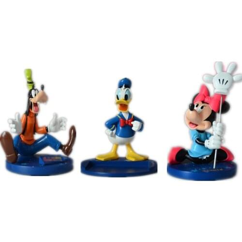 1pieces/lot 13cm mouse duck dog pvc doll Furnishing articles decoration gift Childrens toys