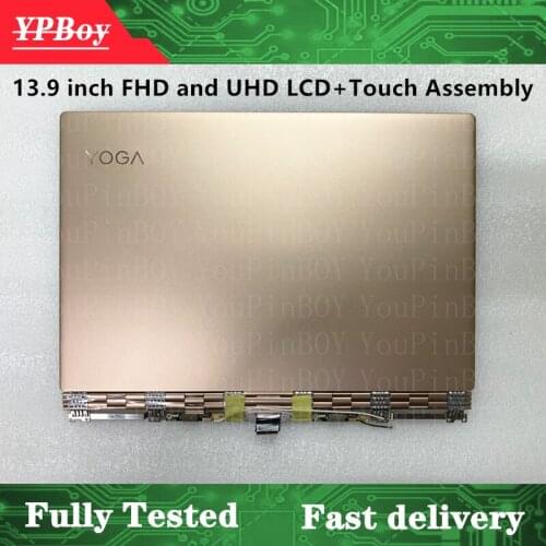 13.9" For Lenovo 920-13ikb Yoga 6 Pro 920 920-13 920 13 LP139UD1-SPC1 LCD Display Touch Screen Assembly Digitizer golden cover