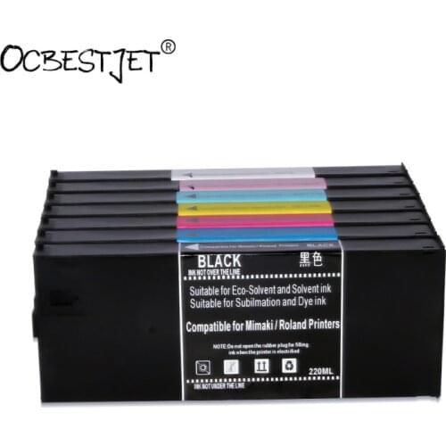 220ML/PC LF-140 Refillable Ink Cartridge For Mimaki UJF-6042 UJF-3042 Printer (7 Colors Are Available)