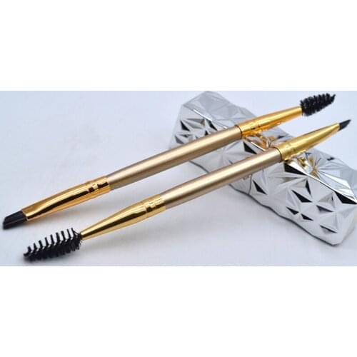 50pcs Newest Eyebrow Brushes Eyelash Brush Comb Premium Angled Mascara Wands Applicator Spoolers Brush Brow Comb Makeup Tools