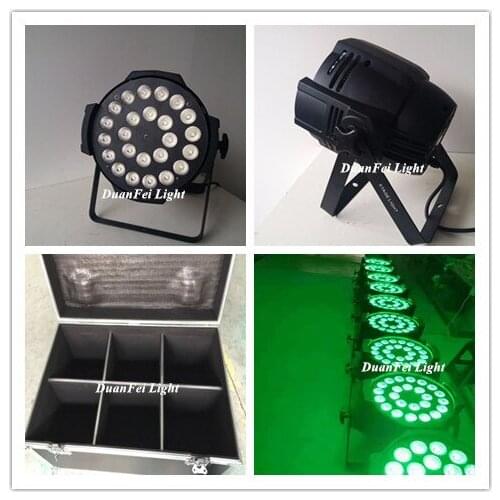 6pcs+Roadcase) indoor led par 24x15W led rgbwa par can dmx plug par led