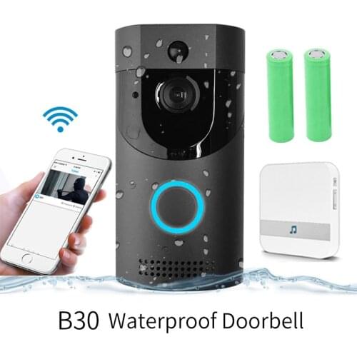 Anytek B30 WIFI Doorbell 720P wireless intercom IP65 waterproof FIR Alarm IR night vision Smart video Door Chime IP camera