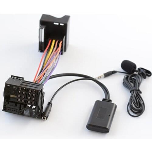 Biurlink Car Stereo Bluetooth 5.0 Audio Device AUX-IN Harness Wiring Adapter 12Pin Plug For Opel CD30 MP3 CDC40 CD70 DVD90 NAVI