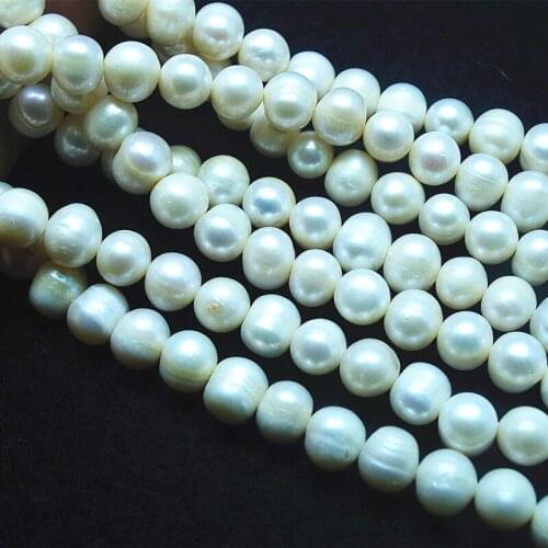 50pcs nature freshwater pearl beads potato shape for women bracelets making accessories 9-10mm top selling jewelry crazy price