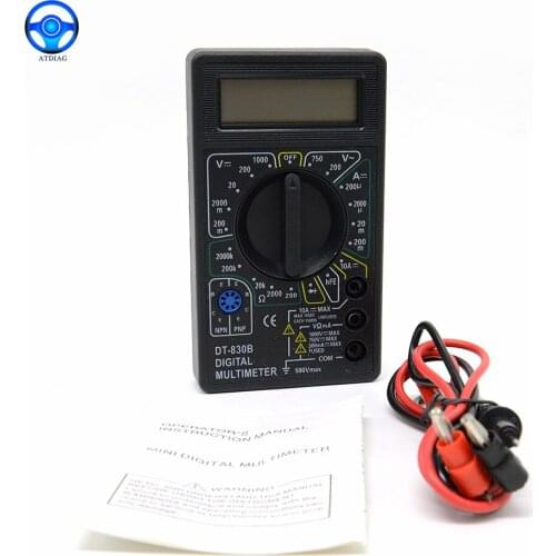 LCD Digital Multimeter DT830B test DC AC Voltage DC Current Resistance tester Cost effective AC/DC Ammeter Voltmeter