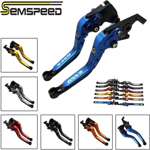 For Suzuki GSX-R gsxr 600 GSXR600 GSXR750 2004-2005 Motorcycle CNC Adjustable Foldable Extendable Brake Clutch Levers GSXR LOGO