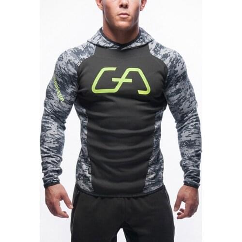 GEHT Mens Camouflage Hoodies