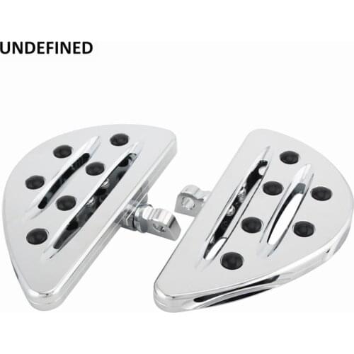 Chrome Motorcycle Rear Passenger Floorboards Footrests Floor Boards Foot Pegs For Harley Electra Glide Dyna FLHR Softail V-Rod