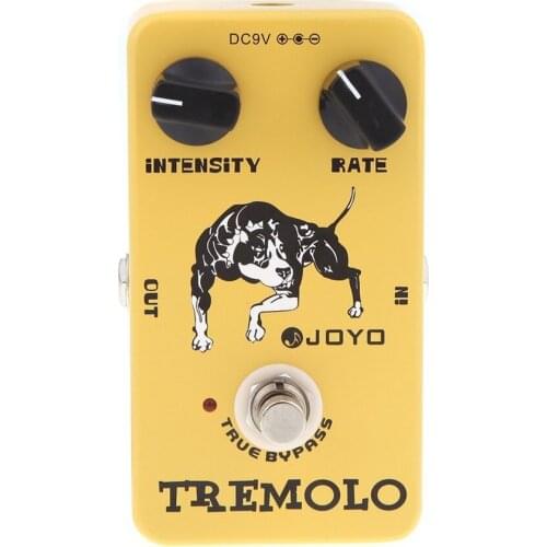 Joyo JF-09 Tremolo Guitar Effect Pedal Classic Tube Amplifiers Tremolo Intensity Rate Knob Tone True Bypass Design Accessories
