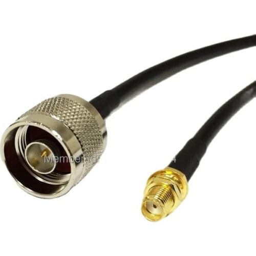 New Modem Coaxial Cable SMA Female Jack Connector Switch N Male Plug Connector RG58 Cable 50CM 20" Adapter