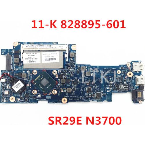 FOR HP X360 11-K 11-K122NR 11-K128CA Laptop motherboard 828895-601 828895-001 829207-601 829207-001 W/N3700 CPU 100% full Tested