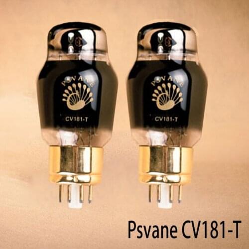 New 2Pcs Psvane CV181-T Classic grade matched pair vacuum tubes gold plated pins Repalce shuguang Mullard JJ Tung-sol EH 6N8P
