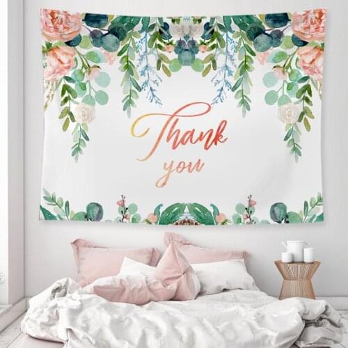 New Plant Light Background Cloth Fashion Home Simple Atmosphere Decoration Supplies Hanging Cloth Living Room Bedroom Tapestry