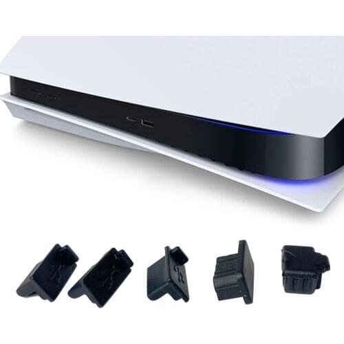 New dustproof 6-piece set/7 piece set for ps5 console dust plug USB HDMI-compatible dustproof set ps5 game console accessories