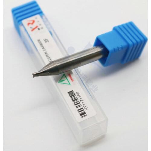 Excellent tungsten steel end milling cutter 2.0MM 3-tooth multi-function vertical key matching machine drill key groove mill