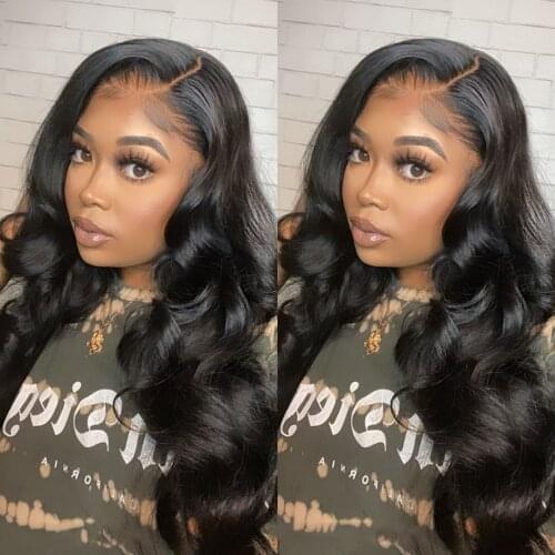 Cranberry Hair Brazilian Body Wave Wig 4inch Deep Part T Part Lace Wig Remy Human Hair Wigs For Black Women Pre Plucked Hairline