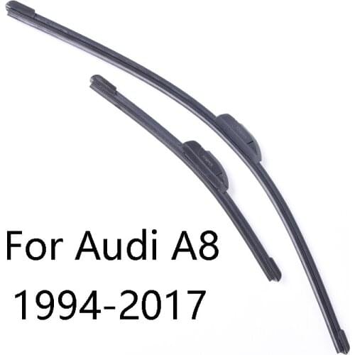 Front Wiper Blades For Audi A8 From 1994 1995 1996 1997 1998 1999 2000 2001 2002 2003 to 2017 Years Car Windshield Wiper blades