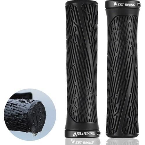 Bicycle Grip Cover Mountain Bike Non-slip Shock Absorber Grip Lock Rubber Handlebar Cover Riding Accessories