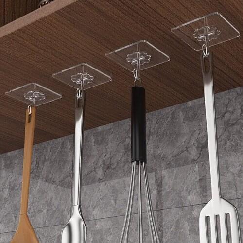 1/3/5/10/20Pcs Transparent Strong Self Adhesive Door Wall Hangers Hooks Suction Heavy Load Rack Cup Sucker for Kitchen Bathroom