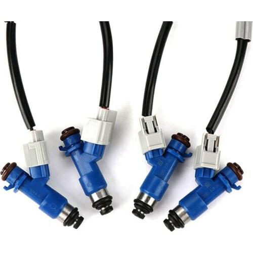 4x 410cc RDX Fuel Injector with plugs 16450RWCA01 16450-RWC-A01 for Acura HONDA 07-12 Honda Civic Integra RSX K20 K24 B16 B18