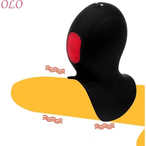 OLO 9 Speeds Glans Exercise Vibrator Penis Trainer Vibrators Sex Toys for Men Delay Training Male Masturbator