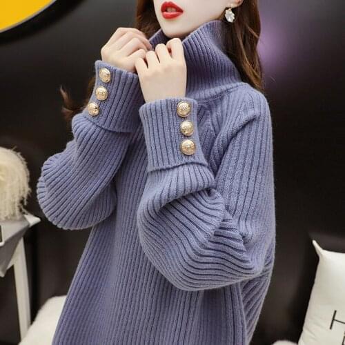 Plus Size Pullover Sweater Women 2021 New Autumn Winter Korean Loose Warm Oversize Long Sleeve Knitwear Clothing Female Tops