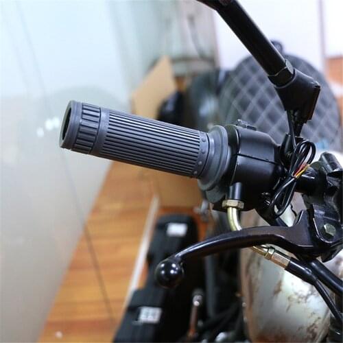 1 Pair Motorcycle Universal 7/8'' 22MM Vintage Rubber Motorcycle Motorbike Handlebar Handle Bar End Grips