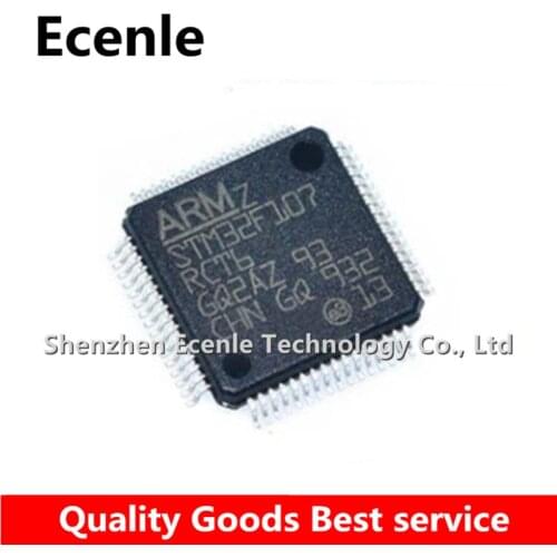 1 Pcs/Lot STM32F107RCT6 LQFP-64 MCU 32-bit ARM Cortex M3 RISC 256KB Flash 2.5V/3.3V 100% New&Original
