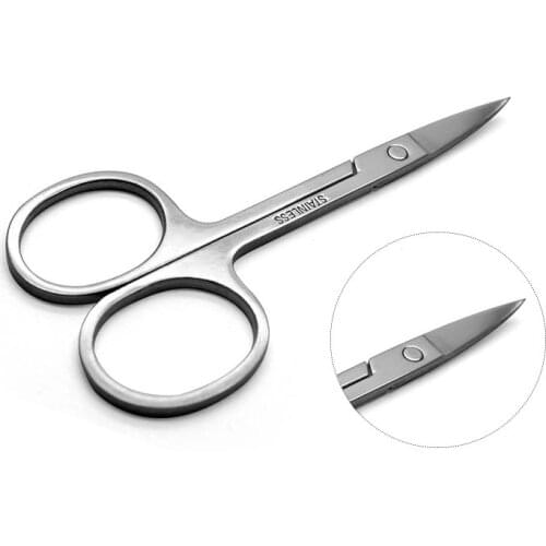 1Pcs Cuticle Cutter Stainless Steel Dead Skin Remover Pedicure Scissors Nail Tool Eyebrow Small scissors