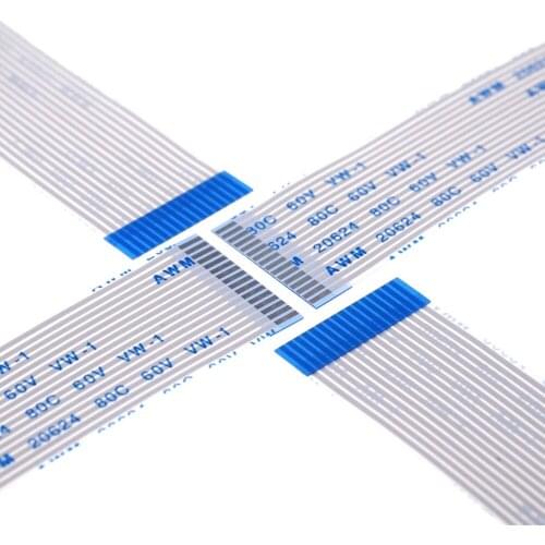 150pcs Flexible Flat Cable FFC 16 PIN 1.0 mm pitch same ends Length 60 70 80 100 120 150 200 250 300 400 450 500 600 700mm