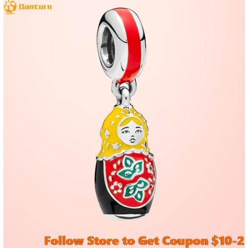 2020 New 925 Sterling Silver Beads Matryoshka Doll Pendant Charms fit Original Pandora Bracelets Women DIY Jewelry