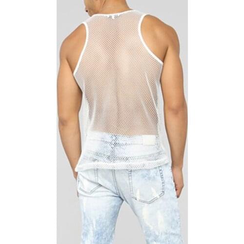 2020 New mens Vest Sleeveless Running Quick Drying Sports Fitness Cycling Undershirt Mesh Breathable Top