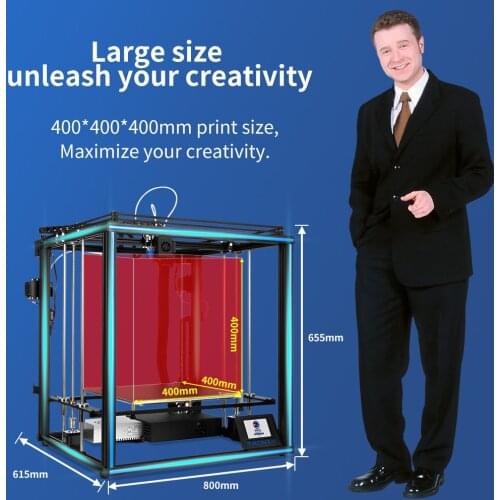 Tronxy X5SA-400 2E/X5SA-400 3D Printer bed 400*400mm Printing Size Auto leveling Touch Screen 3D DIY Kits Machine imptesoras 3d