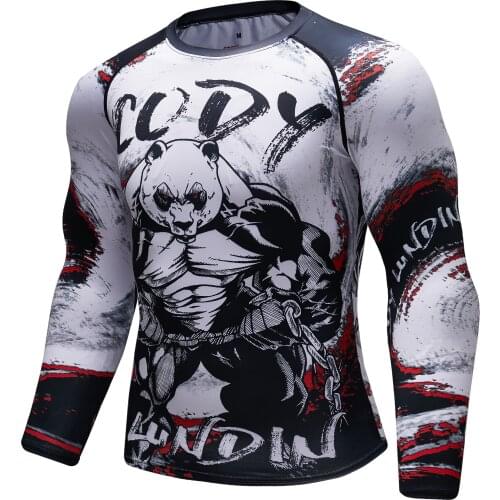 Cody Lundin Man Compression Sports Suit Quick Drying Perspiration Fitness Training MMA Kit Rashguard Male Sportswear Jogging Run