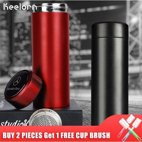Keelorn 450ml Stainless Steel 304 Thermos Cup Vacuum Flasks With Filter Coffee Mug Water Bottle Home Office Business Vacuum Cup