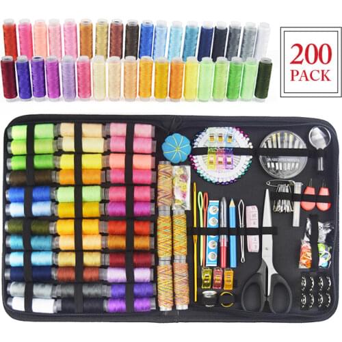 Multi-function Sew Box Set DIY Sewing Kits 98/183/200PCS for Hand Quilting Stitching Embroidery Thread Sewing Tool Accessories