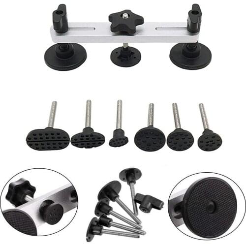 Bridge Dent Puller Sets Paintless Dent Removal Repair Tool with 6pcs Glue Puller Tabs, Glue Shovel