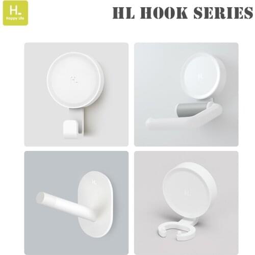 4 Style Happy Life Adhesive Wall Hook kit Bedroom Kitchen Bathroom Wall Hooks 3kg Max Load Up Hooks Set For Smart Home