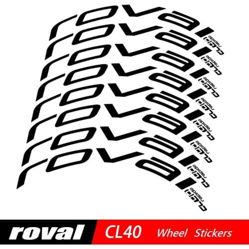 Two Wheel Sticker set for Roval CL40 CL 40, Rim Brake only, Carbon Road Bike Bicycle Cycling Decals