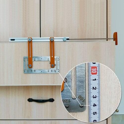 Drill Guide Sleeve Cabinet Hardware Jig Cabinet Handles Pulls Drawer Wood Drilling Dowelling Hole Adjustable installation tool